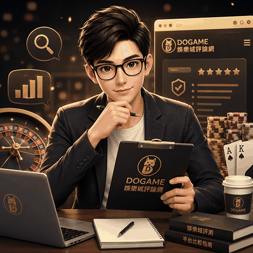 DOGAME娛樂城評論網作者與平台評測編輯形象圖